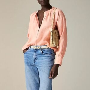 J. Crew Cabana Peach Blouse